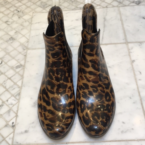Jcrew Chelsea Leopard Rain Boots | Poshmark